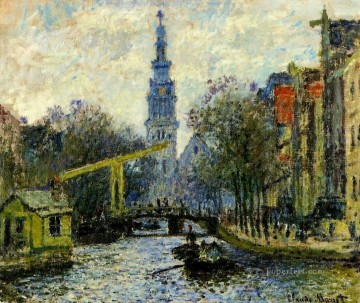 クロード・モネ Painting - アムステルダムの運河 クロード・モネ